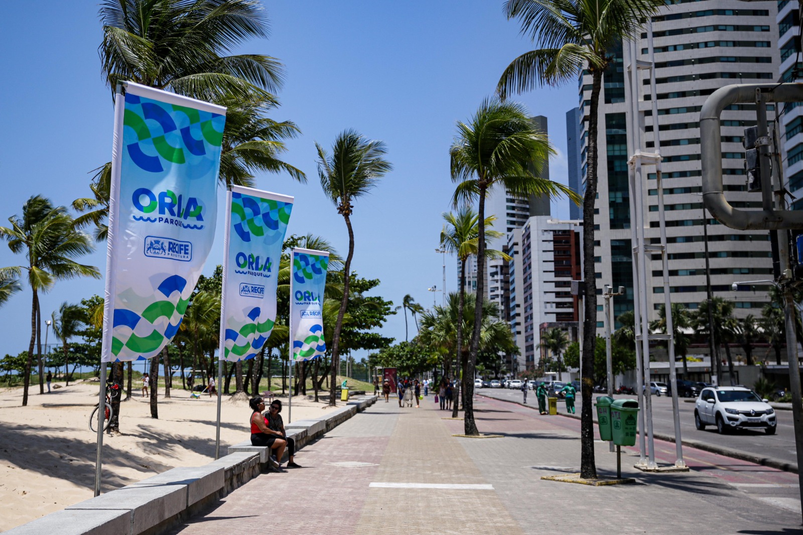 Orla do Recife receberá um parque linear | Local: Diario de Pernambuco