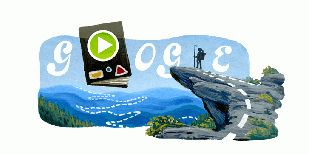 Apesar da 'Tricha dos Apalaches' ser apenas nos EUA, o doodle do Google está disponível para vários países, inclusive o Brasil (Reprodução/Google)