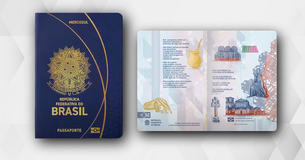 As mudanas mais visveis esto na parte do design do documento, que tero agora, imagens que representam a flora e fauna brasileira
 (foto: Divulgao/PF)