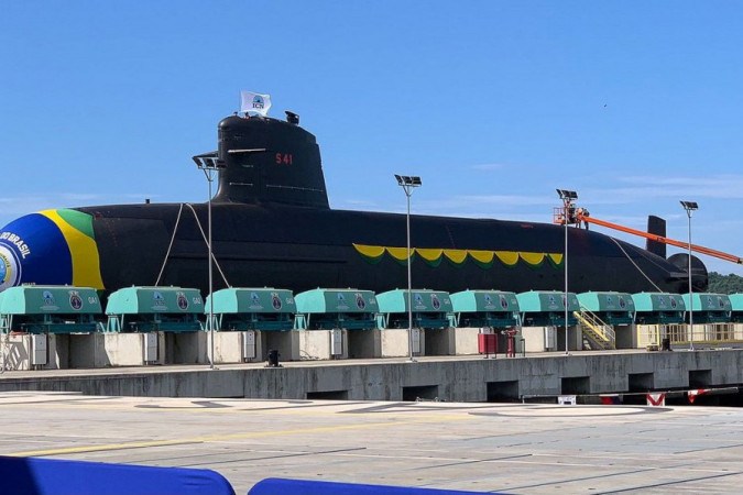 O Humait  o segundo submarino entregue pelo Prosub, com propulso convencional (foto: Ministrio da Defesa )