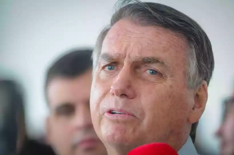 Ex-presidente ainda fez comentrios sobre o ministro da Justia, Flvio Dino, ironizando sua forma corporal (Leandro Couri/EM/D.A Press)