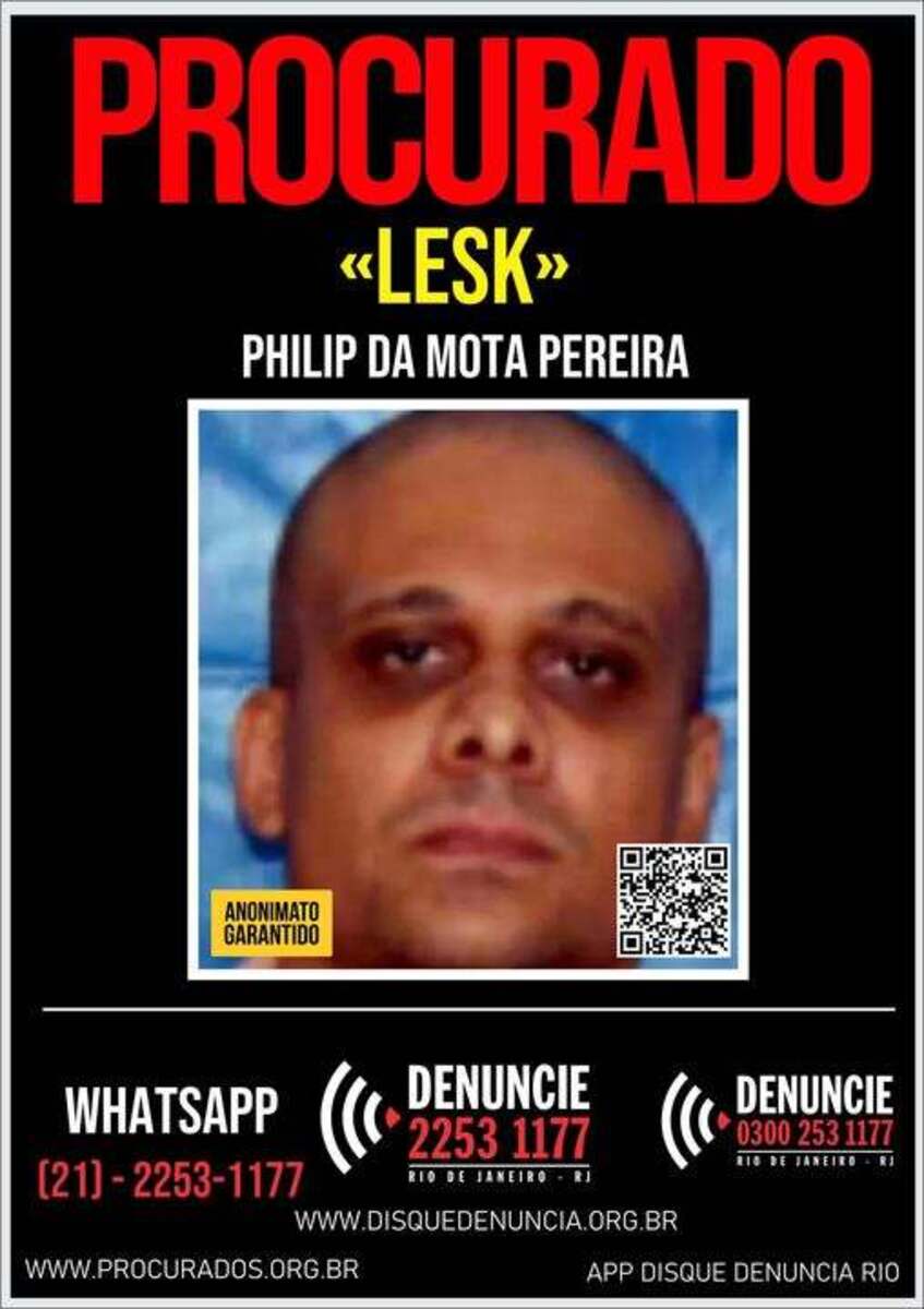 Lesk, um dos suspeitos encontrado morto, foi o responsável por chefiar a invasão de traficantes e tomada do controle da comunidade da Gardênia Azul, em Jacarepaguá  (foto: Reprodução/X)