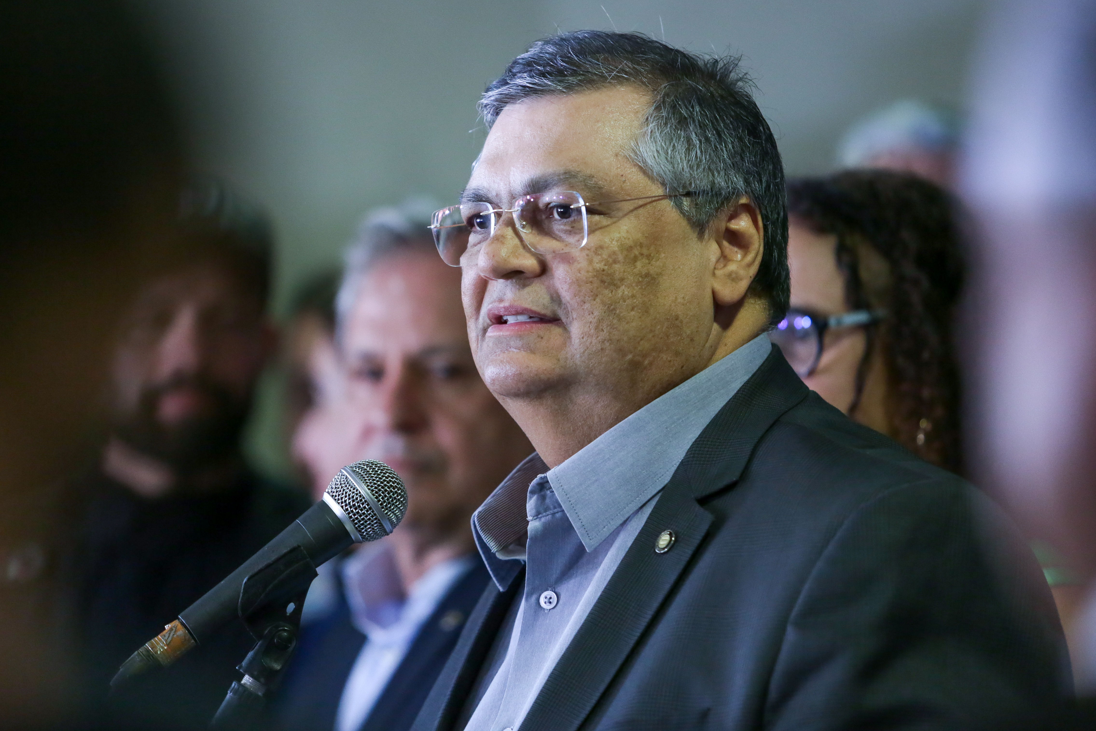 Ministro da Justia e Segurana Pblica, Flvio Dino, em evento no Recife, nesta quarta (11) (Rafael Vieira/DP Foto)