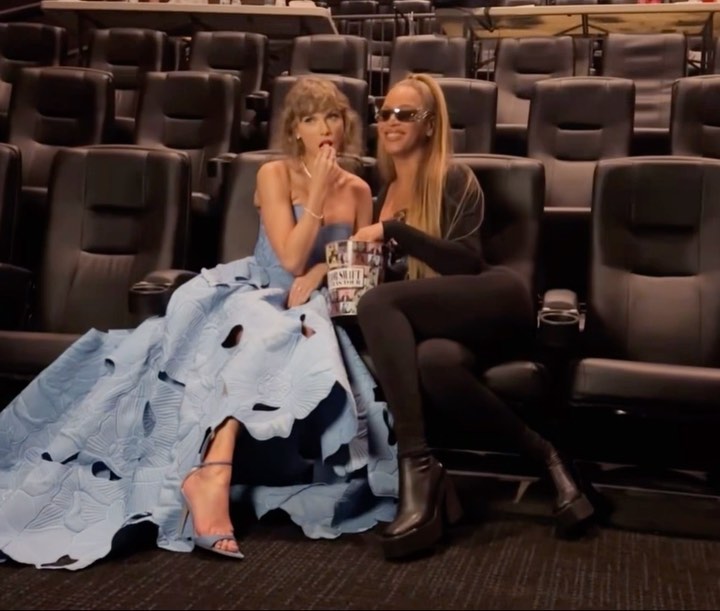 Beyonc esteve entre os convidados do evento de pr-estreia do The Eras Tour (Foto: Reproduo/Instagram/taylorswift)