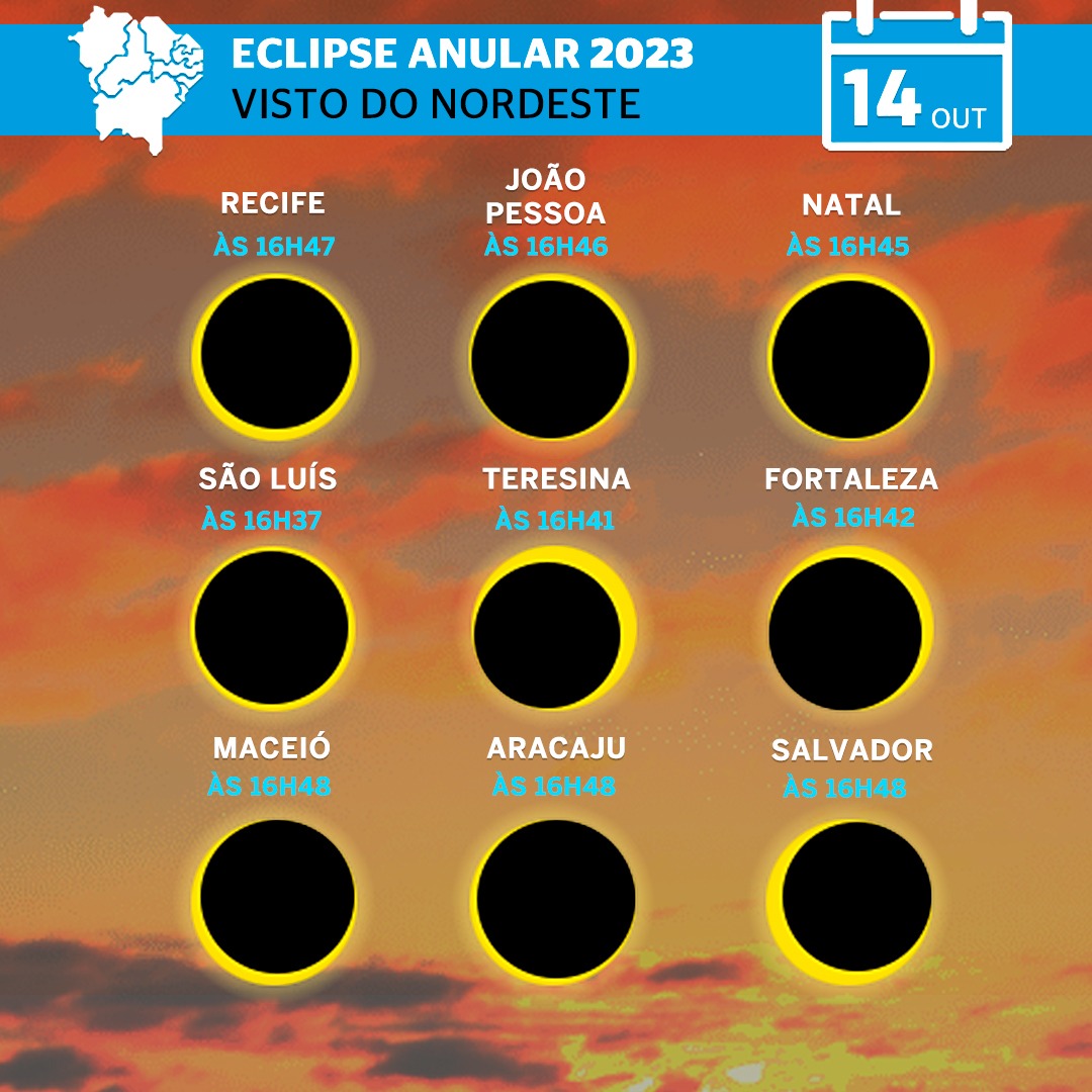 Eclipse solar 2023: saiba qual é o melhor lugar para ver o fenômeno