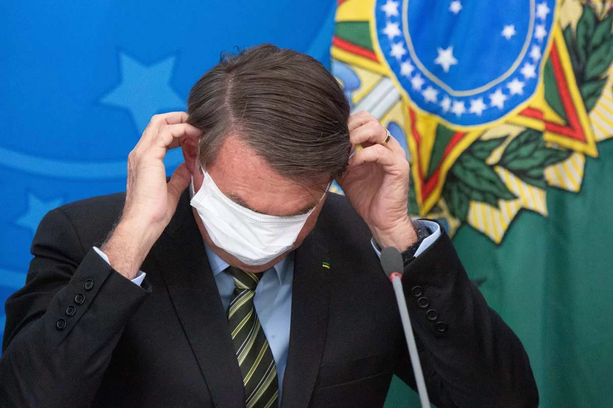 Bolsonaro, um dos beneficiados pelo projeto, foi multado oito vezes entre julho de 2021 e junho de 2022 por no utilizar a mscara (Foto: Rafaela Felicciano/Metrpoles)