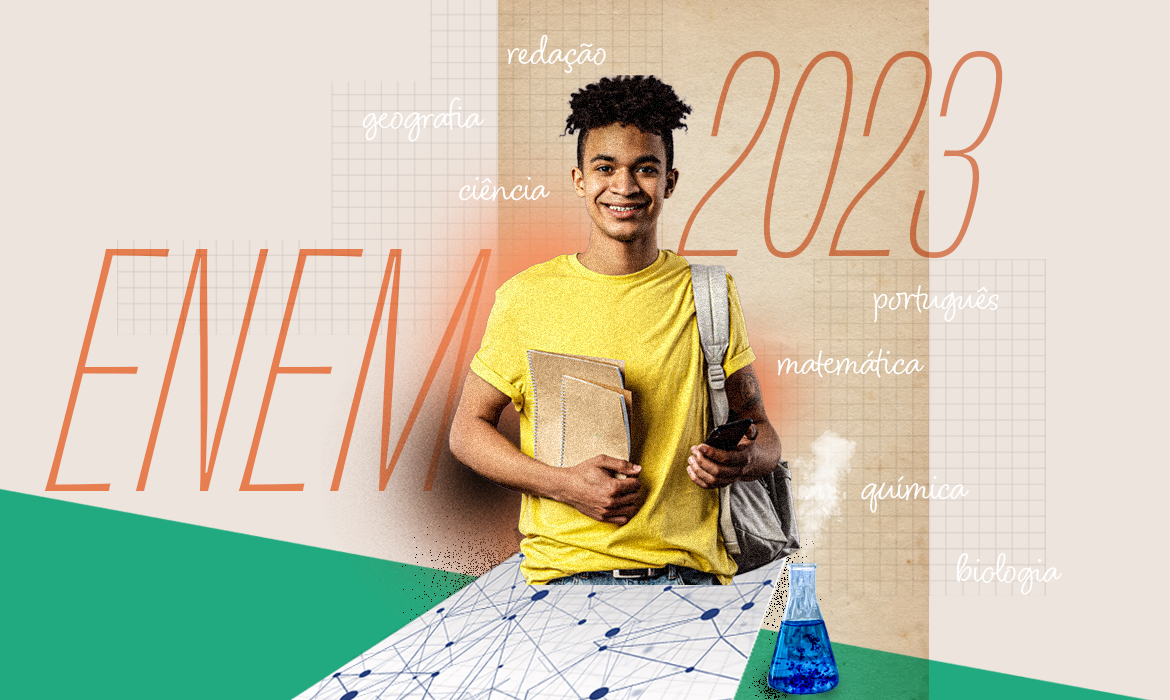 O Enem 2023 será aplicado nos dias 5 e 12 de novembro (Foto: Arte/Agência Brasil) O Enem 2023 será aplicado nos dias 5 e 12 de novembro (Foto: Arte/Agência Brasil)