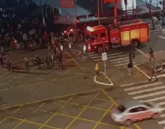 Presidente da Associao Geral do Centro de So Paulo, Charles Resolve foi at o local para acompanhar o caso (Crdito: Reproduo)