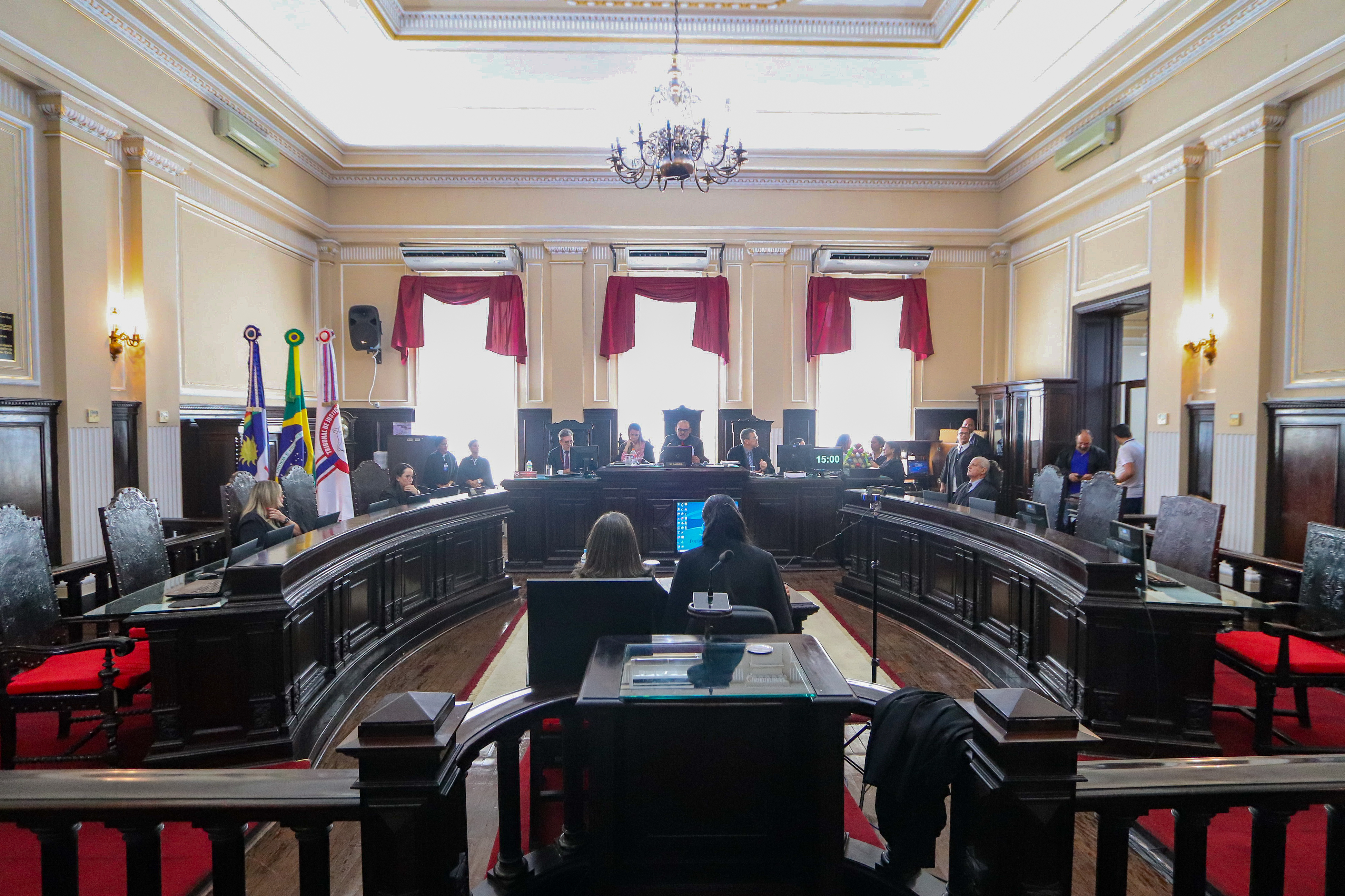 A sessão aconteceu na 3ª Câmara Criminal do TJPE, no Palácio da Justiça, no Centro do Recife  (Ruan Pablo/DP)