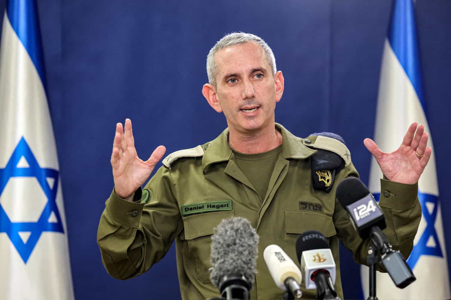Porta-voz das Forças de Defesa de Israel (IDF), Daniel Hagari,  (foto: GIL COHEN-MAGEN / AFP)