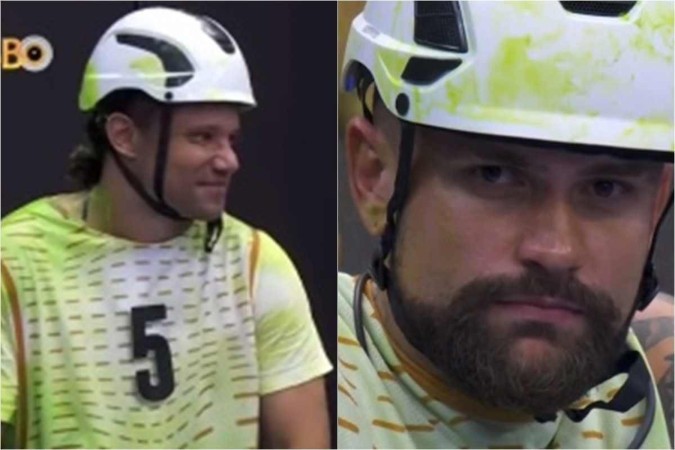 
Maycon e Vinicius Rodrigues durante a primeira prova do lder no BBB 24 (foto: Reproduo/TV Globo/Globoplay)