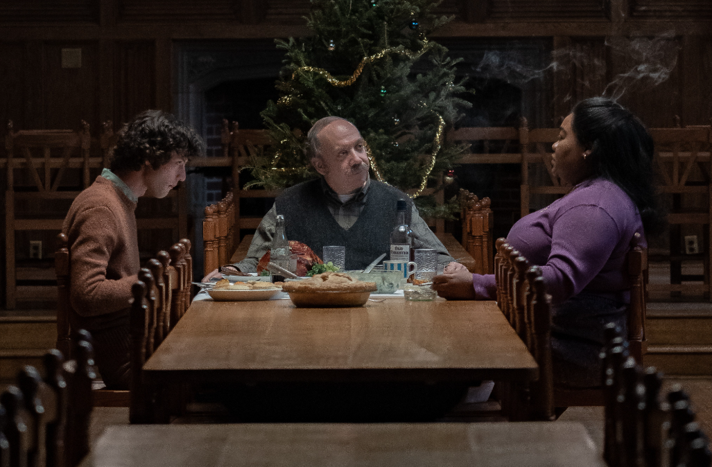  (Paul Giamatti, Dominic Sessa e Da' Vine Joy Randolph protagonizam aclamada comdia dramtica do diretor de 'Sideways' e 'Os Descendentes'. Universal/Divulgao.)