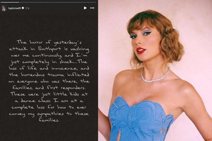 Taylor Swift lamentou o ataque na Inglaterra (Foto: Reprodução/Instagram/taylorswift) Taylor Swift lamentou o ataque na Inglaterra (Foto: Reprodução/Instagram/taylorswift)