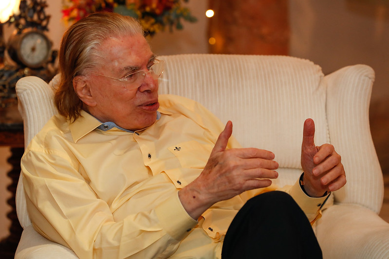 Silvio Santos estava internado h 17 dias (Alan Santos/PR)