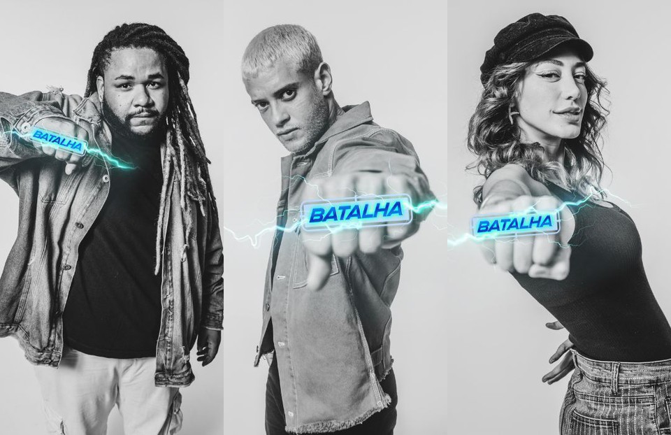 Califfa, Nick Cruz e Nicole Louise estão na Batalha (Fotos: Globo/Paulo Belote) Califfa, Nick Cruz e Nicole Louise estão na Batalha (Fotos: Globo/Paulo Belote)