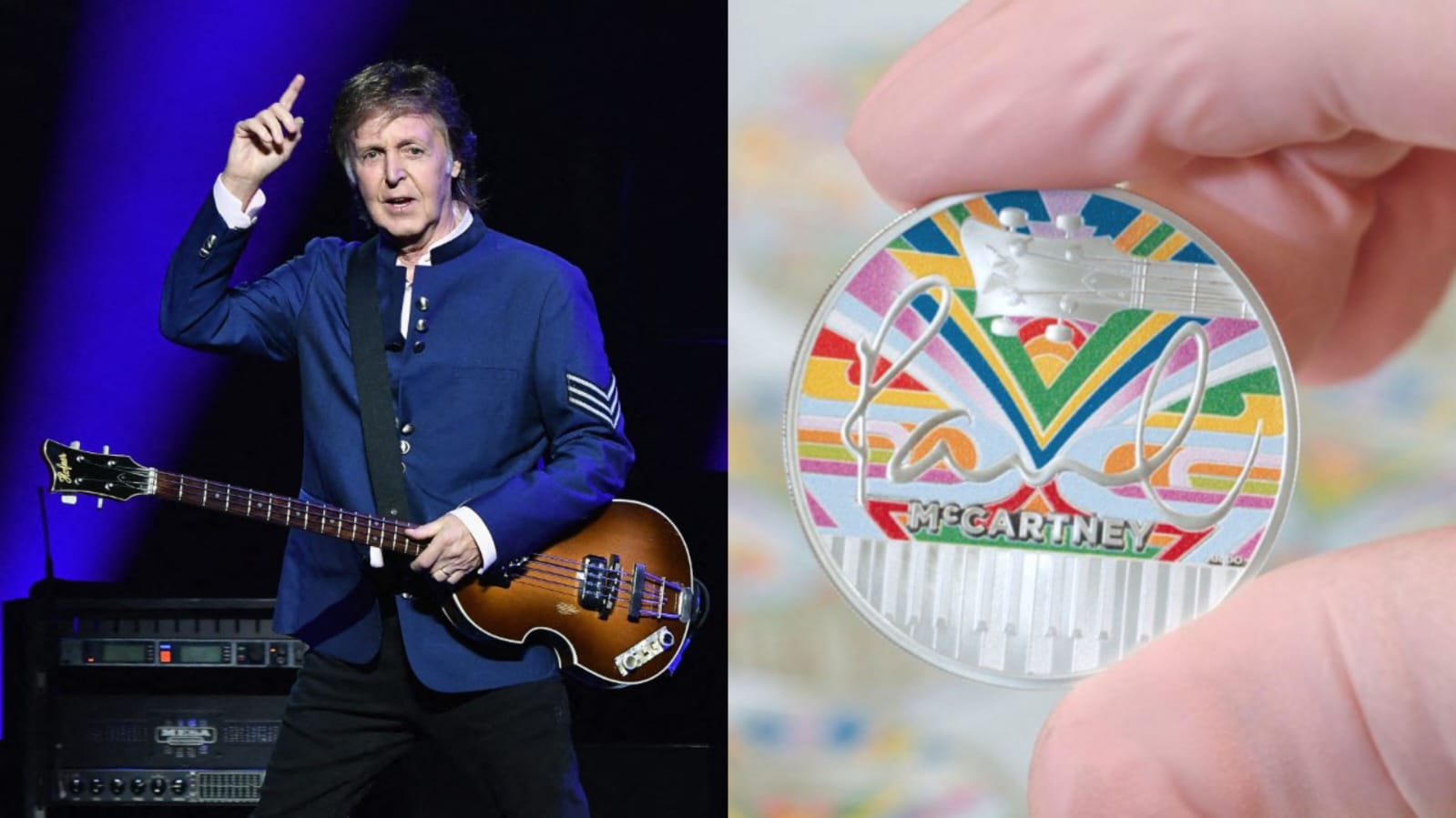 
" uma grande honra", disse o ex-membro dos Beatles (fotos: GUSTAVO CABALLEROGETTY IMAGES NORTH AMERICAGetty Images via AFP e Royal Mint / Royal MintAFP)