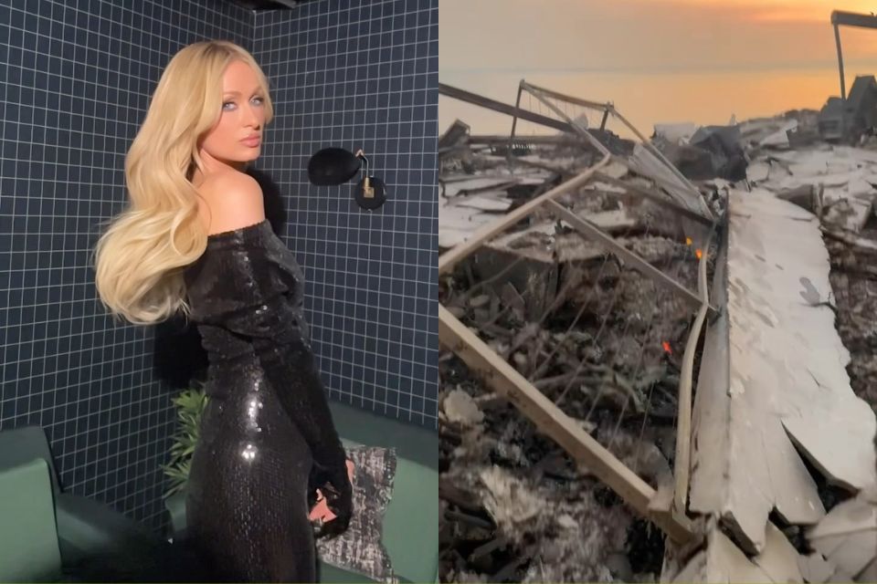 A socialite e atriz Paris Hilton, 43, disse que assistiu ao vivo, pela TV, à sua casa à beira-mar em Malibu ser atingida pelas chamas (Foto: Reprodução/Instagram/parishilton) A socialite e atriz Paris Hilton, 43, disse que assistiu ao vivo, pela TV, à sua casa à beira-mar em Malibu ser atingida pelas chamas (Foto: Reprodução/Instagram/parishilton)