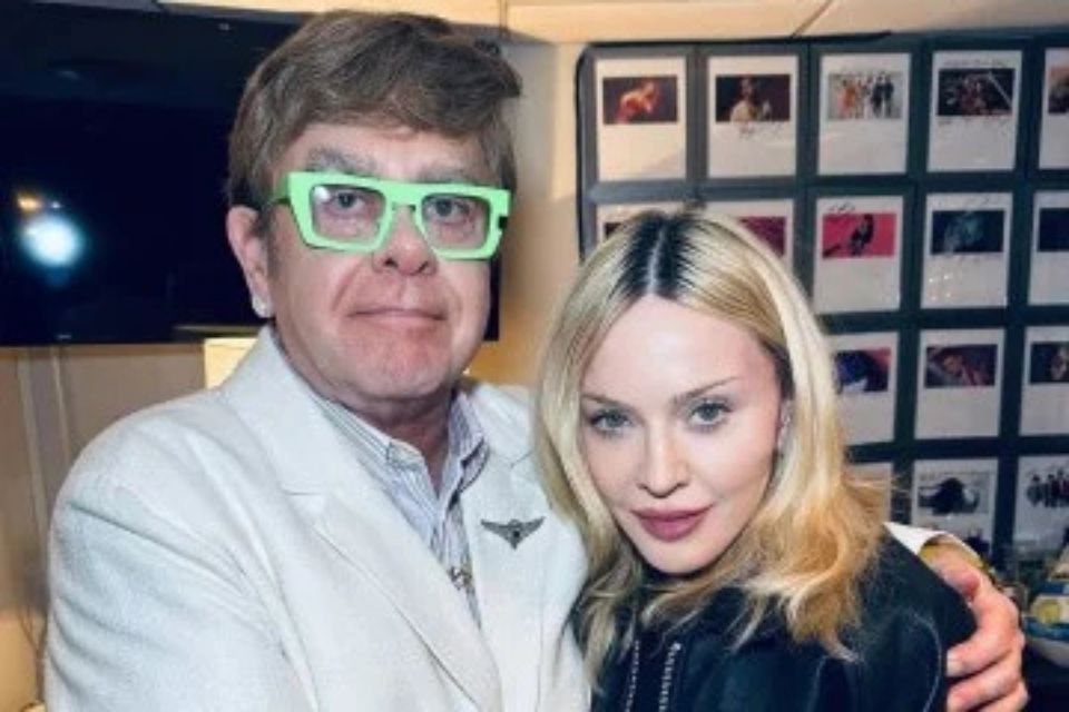 Madonna e Elton John fazem as pazes aps anos de desentendimentos pblicos (foto: Instagram/Reproduo)