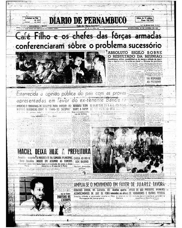 Café filho e os chefes das forças armadas Café filho e os chefes das forças armadas