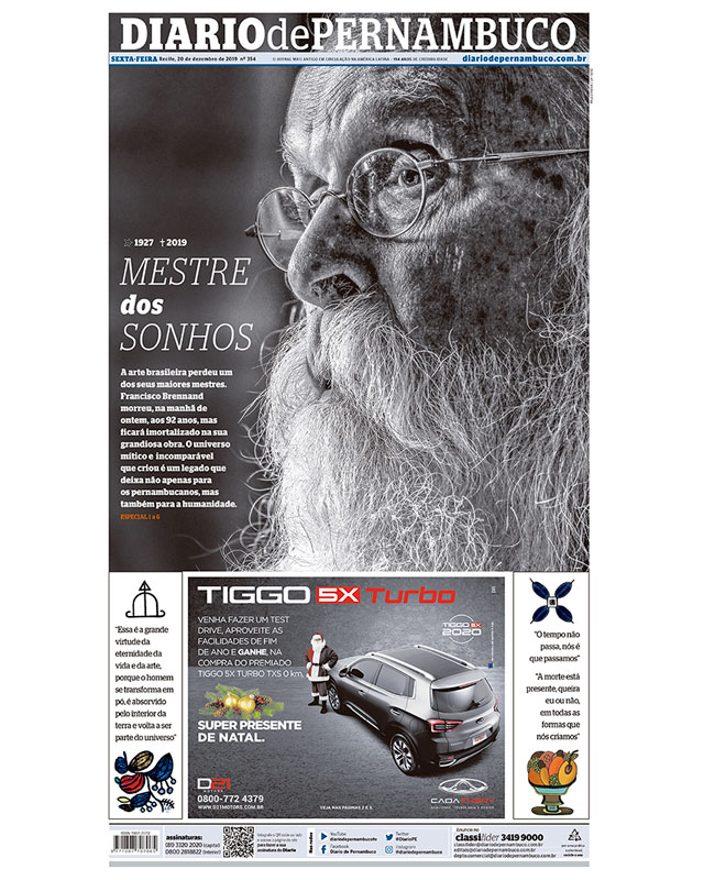 Morre Francisco Brennand Morre Francisco Brennand