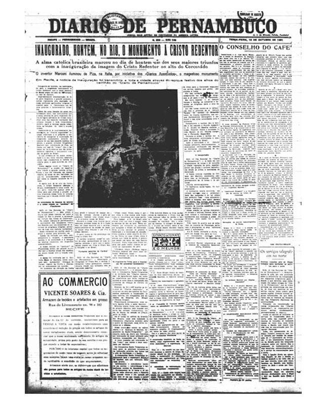 Inauguração do Cristo Redentor Inauguração do Cristo Redentor