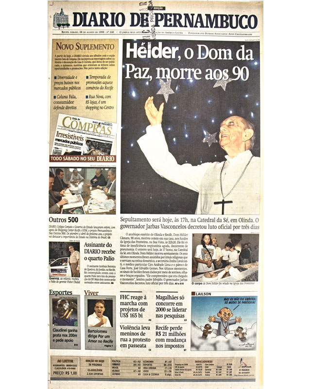 Morre Dom Helder Câmara Morre Dom Helder Câmara