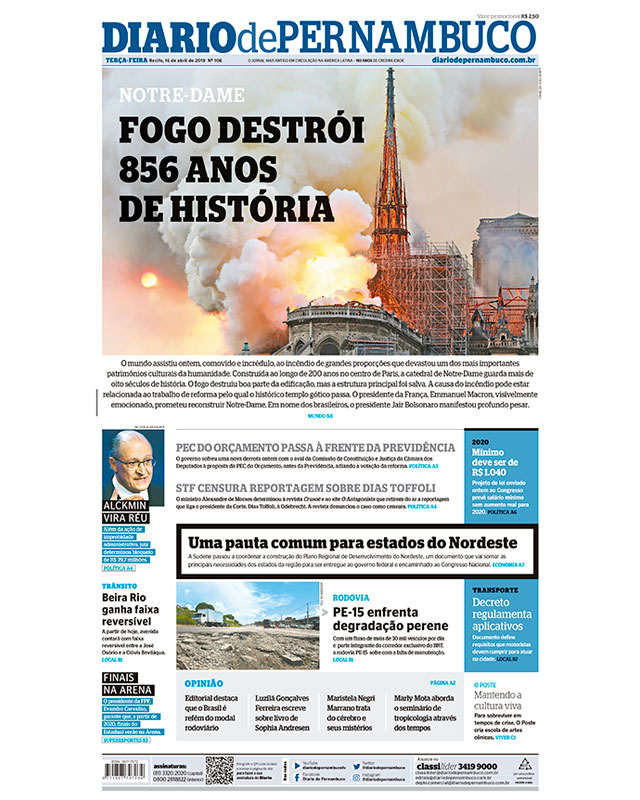 Notre-dame: Fogo destrói 856 anos de história Notre-dame: Fogo destrói 856 anos de história