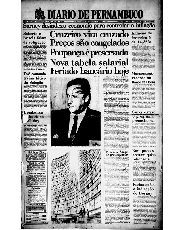 Sarney desindexa economia para controlar a inflação Sarney desindexa economia para controlar a inflação