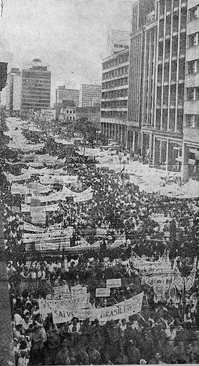 Em 1964, o Diario fez a cobertura da marcha, na Boa Vista (ARQUIVO/DP/D.A PRESS)