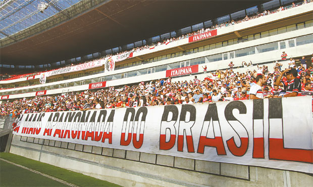 Mais de 42 mil tricolores foram  Arena nos ltimos dois jogos, contra Vasco e Vila Nova-GO (RICARDO FERNANDES/DP/D.A PRESS)