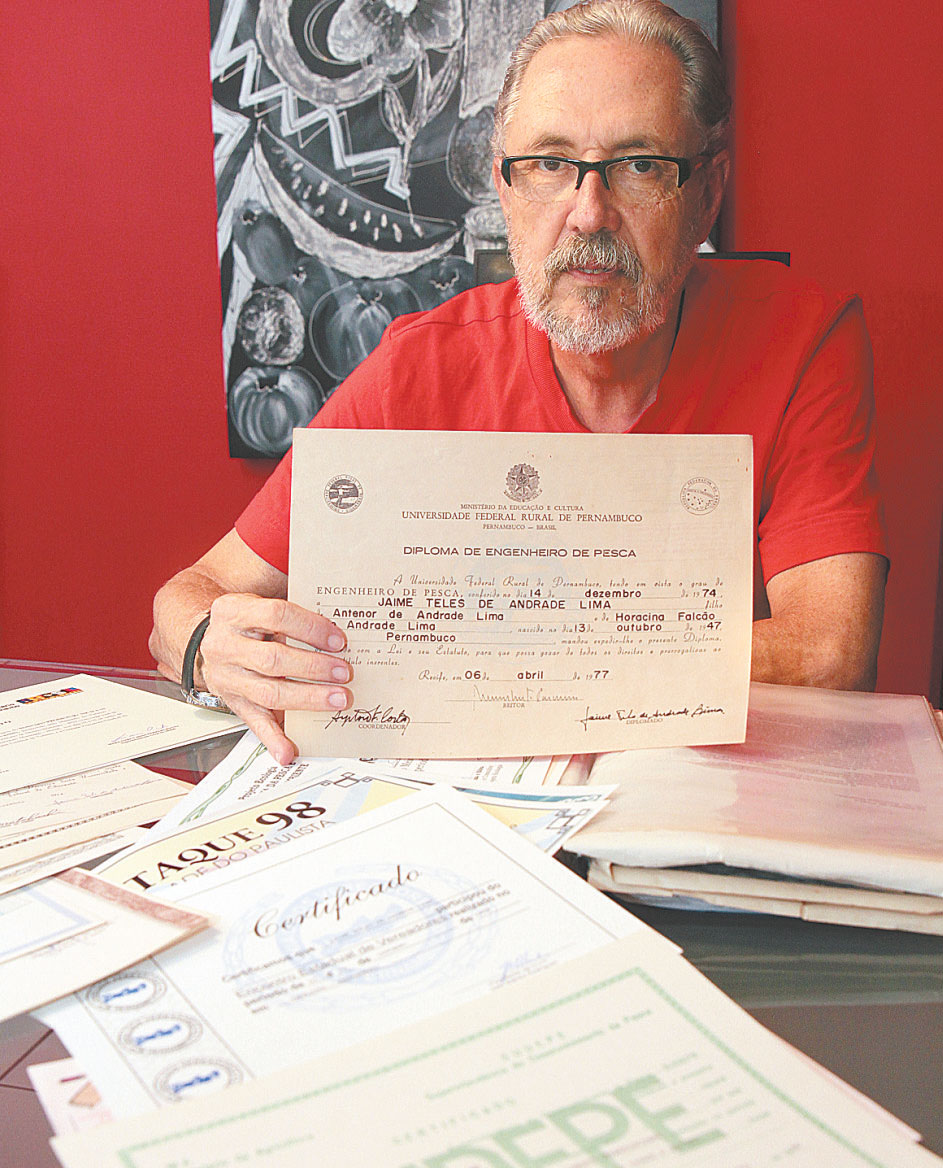 Teles foi um dos 35 alunos do primeiro curso na UFRPE (NANDO CHIAPPETTA/DP/D.A PRESS)