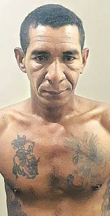 Roberto tatuava cruzes nas costas aps os crimes (5 BPM/Divulgacao )