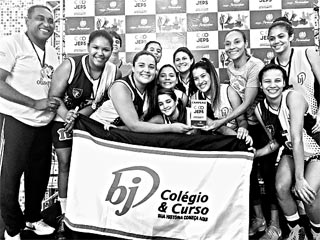 Equipe feminina de basquete do BJ Colgio e Curso  um dos times classificados (Henrique Barros/Seturel-PE)